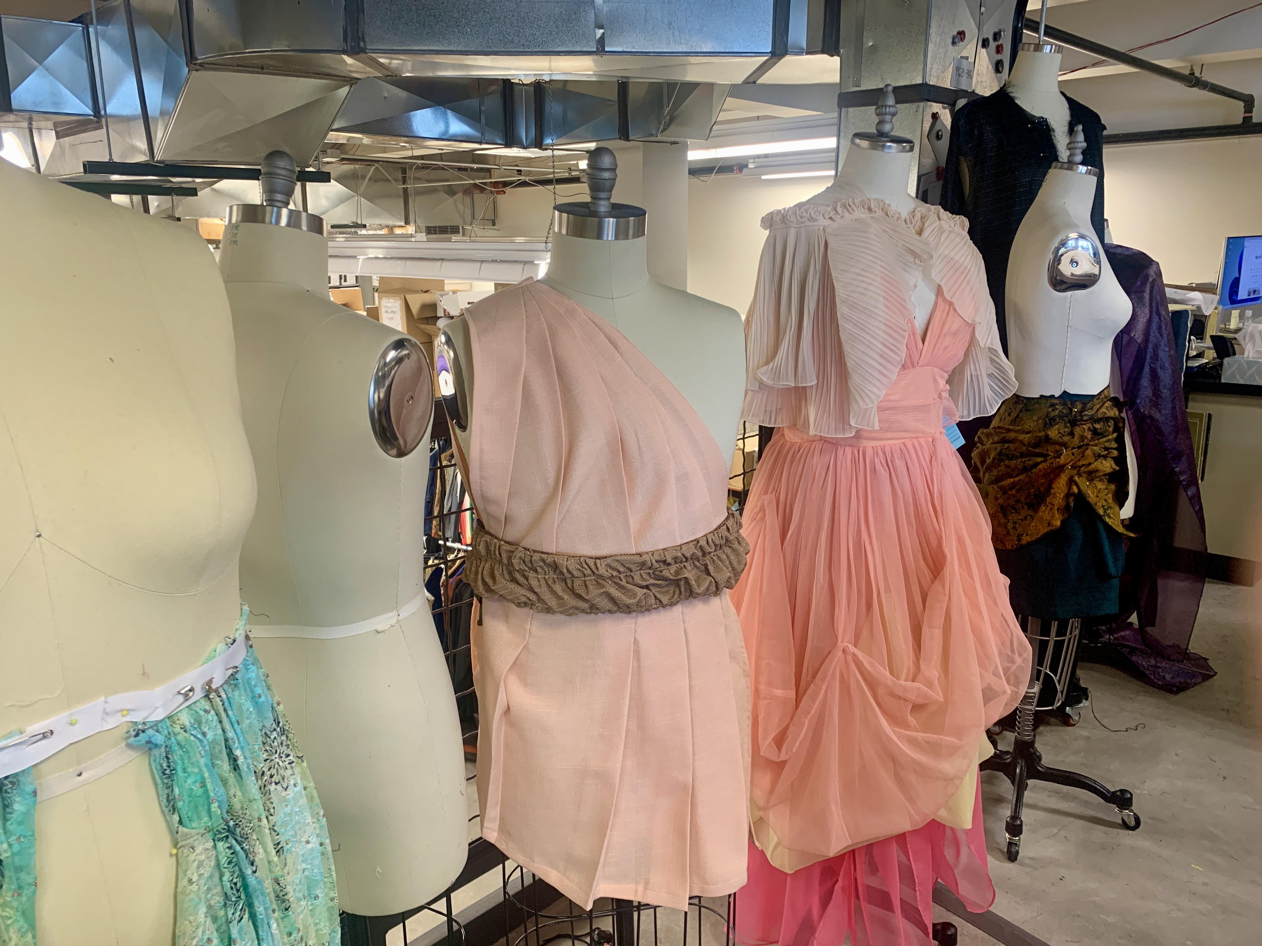 Mock ups of Midsummer Night's Dream costumes